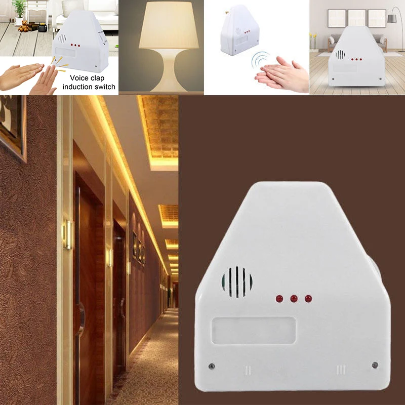 

High Quality 110V Sound Sensitive Activated Clap On/Off Switch Home Room Electronic Gadget VE