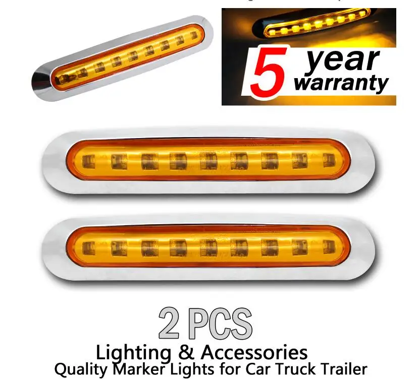 2X 9 SMD СВЕТОДИОДНЫЙ боковой маркер индикатор задний светильник габаритная лампа