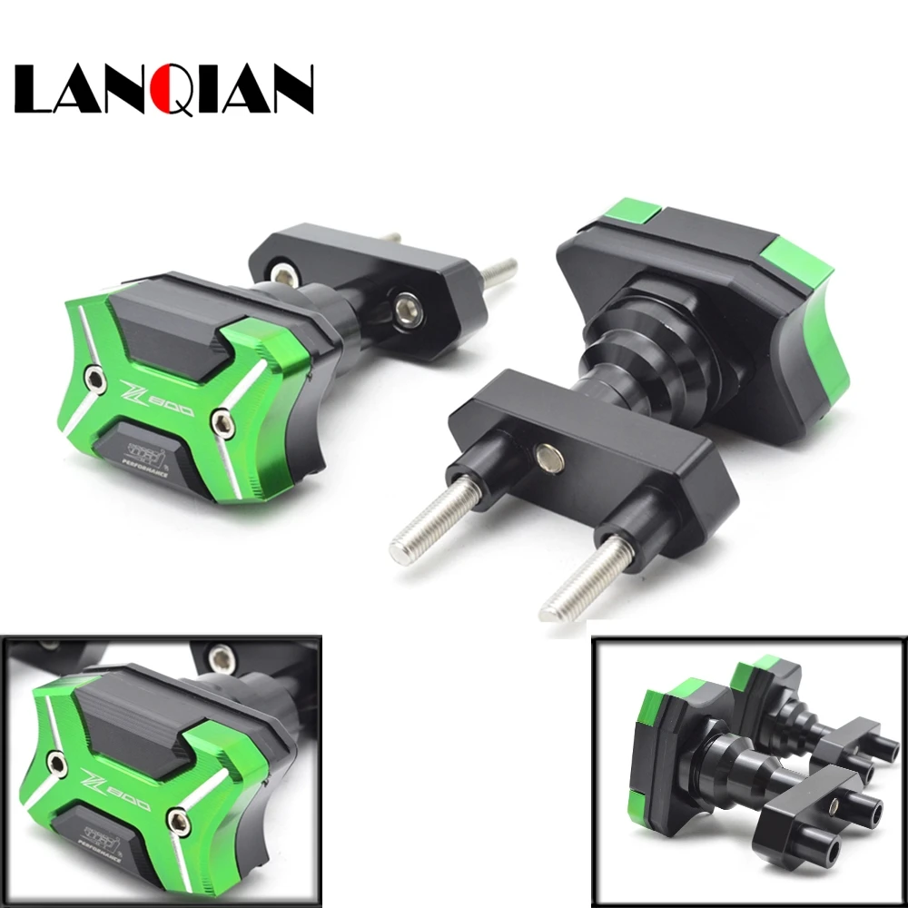 

CNC Aluminum Black Left and Right Motorcycle Frame Slider Anti Crash Protector For KAWASAKI Z800 ZR800