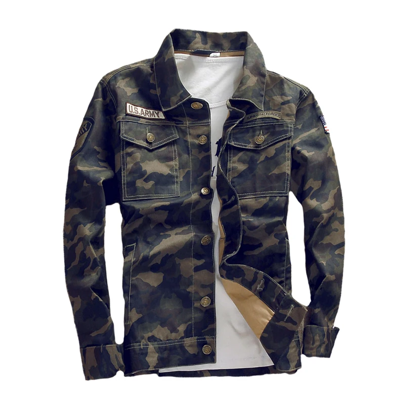 Buy Jeans Jacket Mens Camouflage Jackets US Army