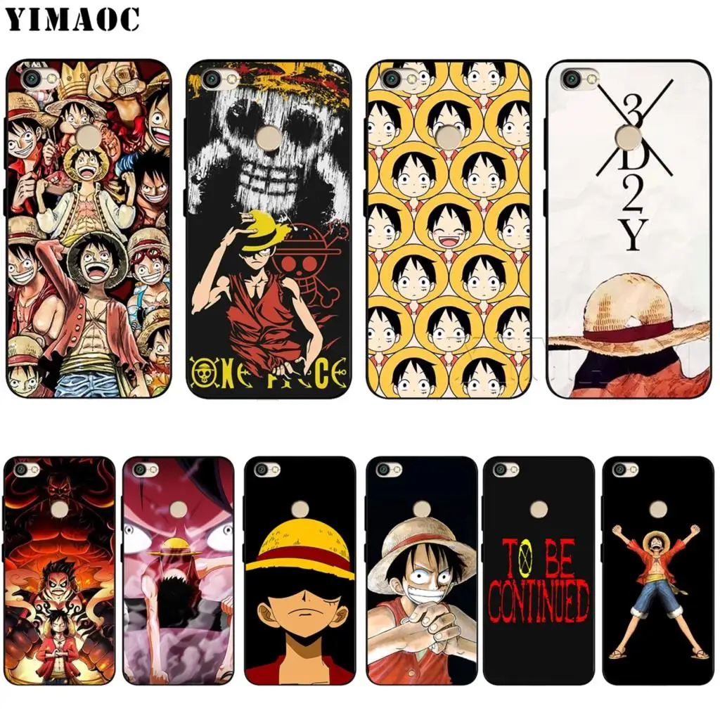 

YIMAOC One Piece Luffy Soft TPU Case for Xiaomi Redmi mi Note MAX 3 6 6A 7 mi6 mi8 9 se a1 a2 Pro Lite go pocophone f1