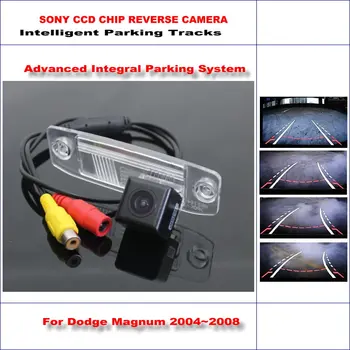 

HD CCD SONY Rear Camera For Dodge Magnum 2004~2008 Intelligent Parking Tracks Reverse Backup / NTSC RCA AUX 580 TV Lines