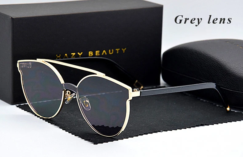 Европейский стиль, женские модные солнцезащитные очки с покрытием, оправа из сплава, солнцезащитные очки для покупок, мужские солнцезащитные очки UV400 для вождения - Цвет линз: Grey lens