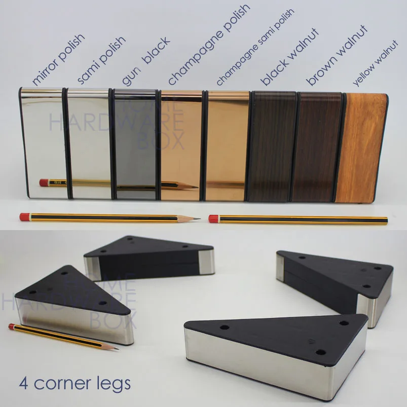 Желтый цвет орех Низкий шкаф подставка длинные шкафы Корнер ноги|leg|leg cornerleg stand |