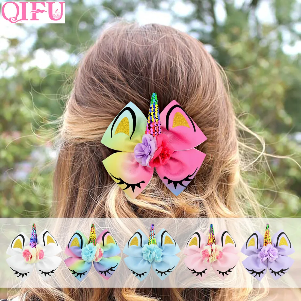 

QIFU 1pcs Unicorn Hair Clips For Girls Unicorn Party Gifts For Women Kids Birthday Party Decoration Unicorn Favor Gifts Supplies