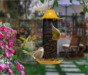 

11.5*22.5cm Bird Feeder Easy Feeder mini garden outdoor park wild bird supplies with 3pcs of leak hole(Dia.5mm) to keep food dry