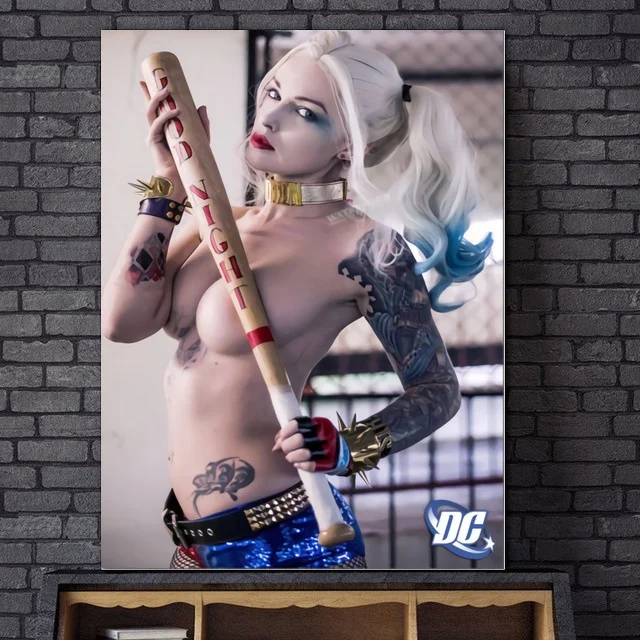 

Margot Robbie Harley Quinn Suicide Squad Art Canvas Poster Home Decor