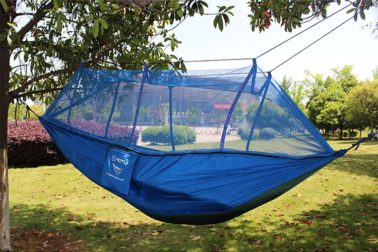 Двойной парашютом гамак с сеткой от насекомых стул туризма Flyknit гамак Rede садовые качели кемпинг Amaca Hangmat спальный Hamac