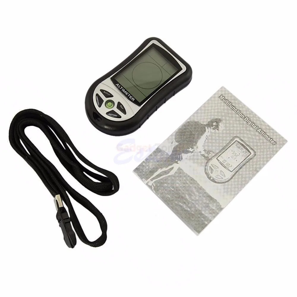 

8 In 1 LCD Digital Compass Altimeter Barometer Thermo Calendar Clock Temperature