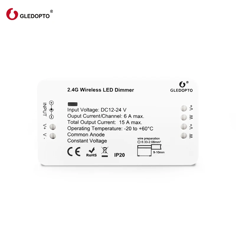 GLEDOPTO ZIGBEE dimmer controller zll dc12-24v smart app control work with Amazon echo Compatible with ZigBee and many gateways