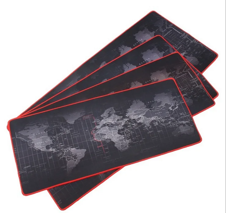 WESAPPA 600x300/700x300/900x400mm World Map Locking Edge Mouse Pad Gamer Large Computer Keyboard Mat Table Gaming Mousepad