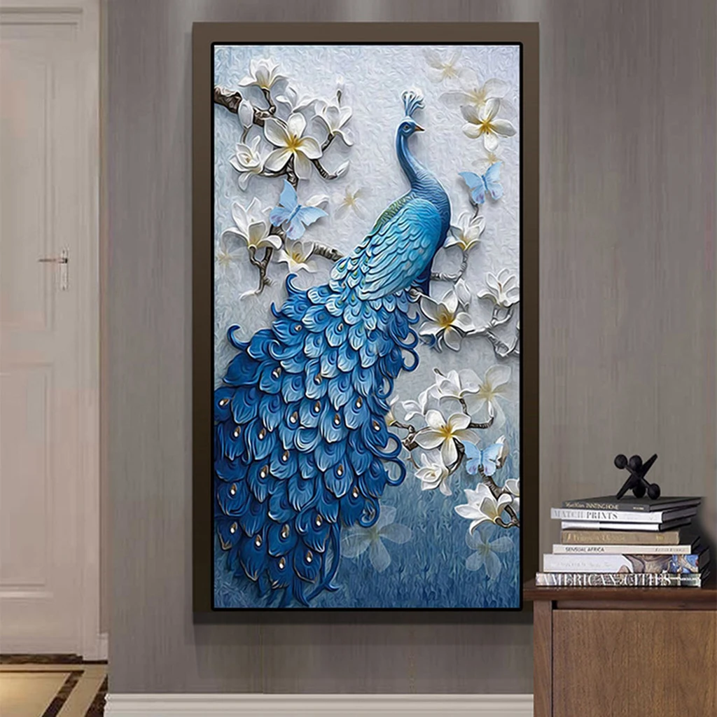 Meian, животное особой формы "Павлин бабочка", алмазная вышивка, полная, сделай сам, алмазная живопись, Алмазная мозаика, картина из бисера