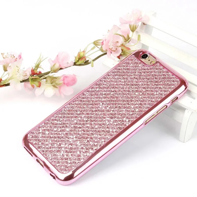 

Soft TPU Case Cover Full Glitter Protective Case Shell for iPhone X 7/8 7/8Plus 6/6S Plus 5/5S WIF66