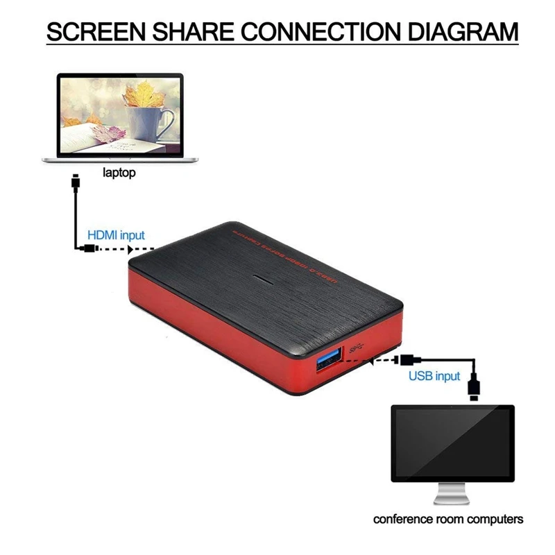 HDMI карта захвата игры USB 3 0 HD видео 1080 P 60FPS живое потоковое записывающее
