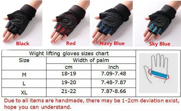 M-XL Gym Gloves Heavyweight Sports Exercise Weight Lifting Gloves Body Building Training Sport Fitness Gloves M-XL Gym Gloves Heavyweight Sports Exercise Weight Lifting Gloves Body Building Training Sport Fitness Gloves