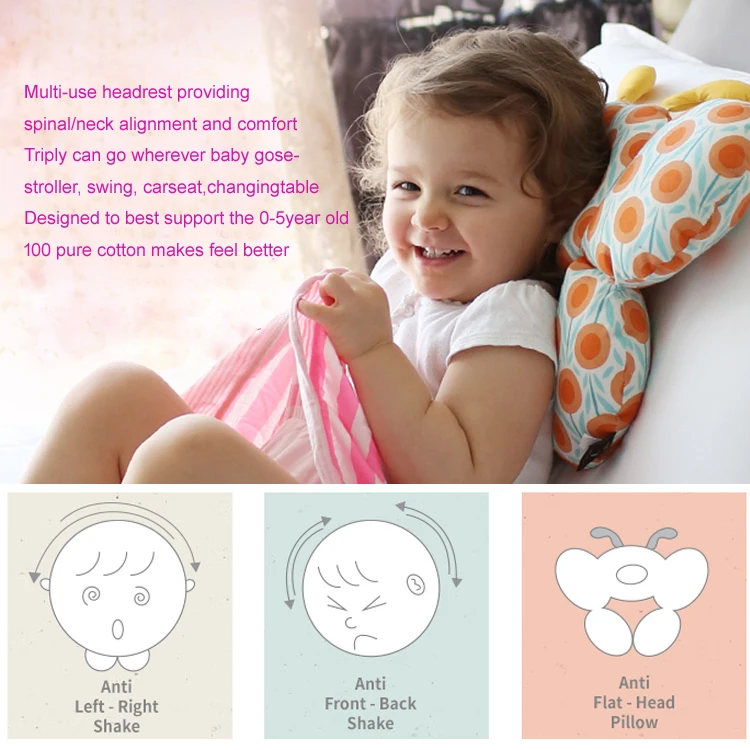 3 Anti Step Baby Kid toddler Head Neck Suppot Headrest Travel Car ... 3 Anti Step Baby Kid toddler Head Neck Suppot Headrest Travel Car ...