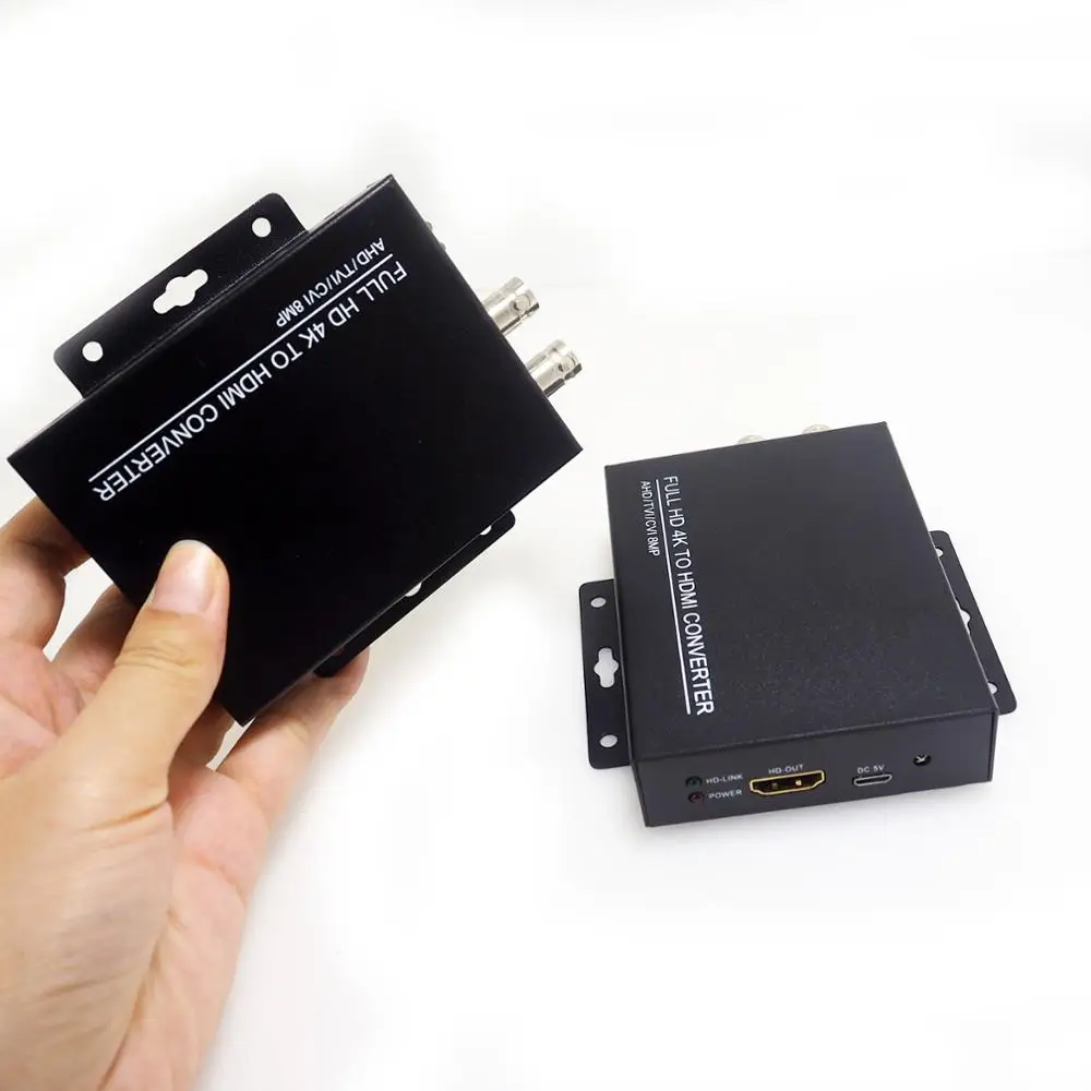 Factory Direct HDC-ADH Video Convertor Full HD 4K 8MP CVI/TVI/AHD+CVBS to HDMI ConverterAuto match HD input HDMI output 1080P