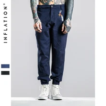 LA INFLACIÓN de la Nueva Llegada Hombres Ocasionales Sólidos Pantalones de Hip Hop de La Calle Hombres Bordado Pantalones Pantalones Hombres Joggers pantalones Adelgazantes(China (Mainland))