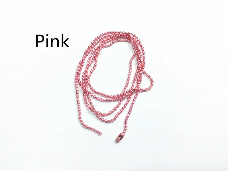 Newest ! Electrophoresis Pink 70cm Long , 1.5mm Beads Size , 100pcs/lot