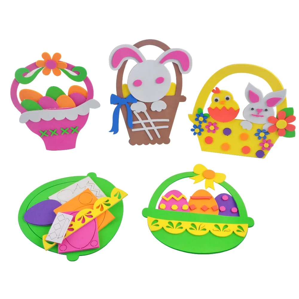 Buy 2018 Easter Basket Toys DIY Colorful Bunny Rabbit