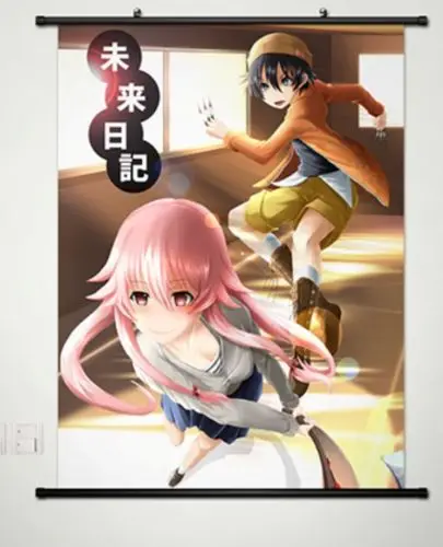 Домашний декор японский плакат прокрутка будущего дневника Gasai Yuno pink Art 023 | Дом и