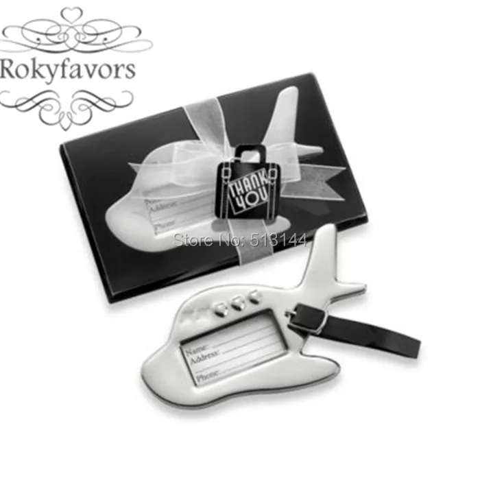 100PCS Airplane Luggage Tag Wedding Reception Favors Bridal Shower