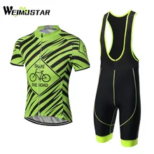 Weimostar майки для велоспорта дышащие/быстросохнущие Ropa Ciclismo короткий рукав велосипедная одежда спортивная одежда для гонок зеленый