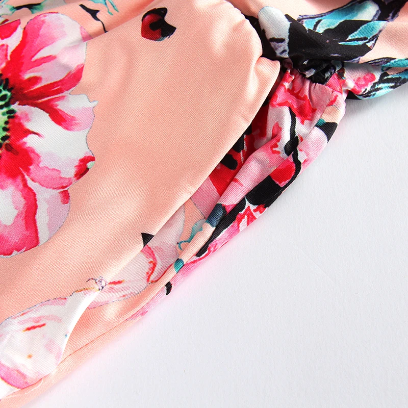 Летние цветочные прерия шик платье повседневное Femme цветок Boho печати Dreeses летняя футболка с карманом миди платье халат сарафаны GV879-B