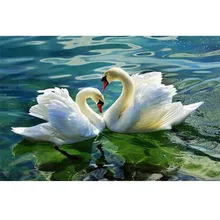 Diy platz voller diamanten malerei stickerei kits kristall strass bild diamant mosaik schwan liebe geschenk dekor malerei