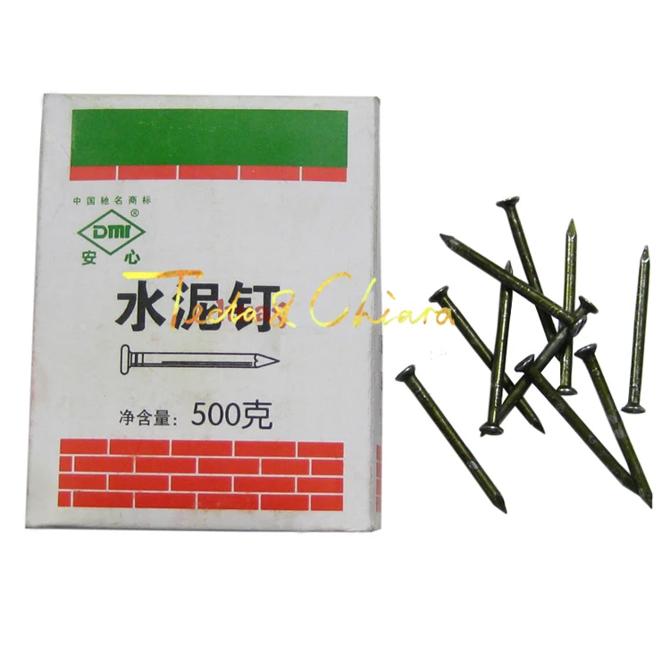High strength concrete nails 500g hard snag 3.4*50mm Free shipping High Qualitynail oil