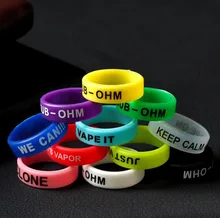 E XY 5pcs silicone rubber vape band ring decorative protection band for mechanical mods 22mm mod