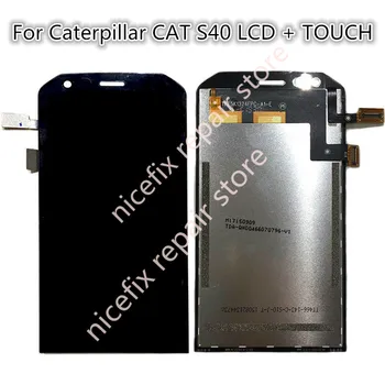 

100% Tested LCD screen display +Touch Screen digitizer For 4.7" Caterpillar CAT S40 LCD black color free shipping+Tools