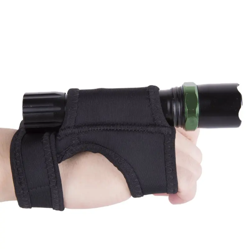 Hand Free Scuba Dive Torch Light Arm Holder Glove for Underwater Flashlight 