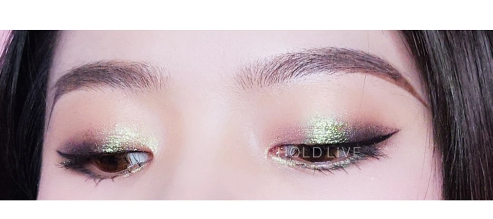HOLD LIVE Single Eyeshadow 10 Colors Sunset City Pigment Shine Gold Green Glitter 3D Nude Eye Shadow Pallete Makeup Set Cosmetic (11)