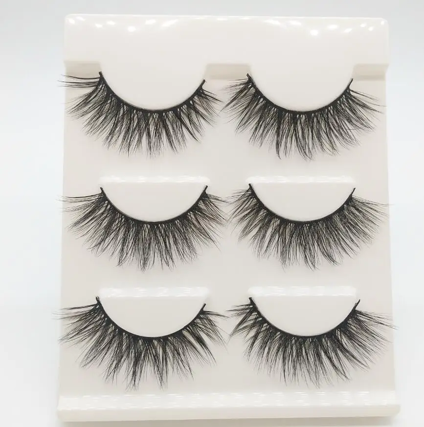 

2018 New Sexy 100% Handmade 3D mink hair Beauty Thick Long False Mink Eyelashes Fake Eye Lashes Eyelash High Quality
