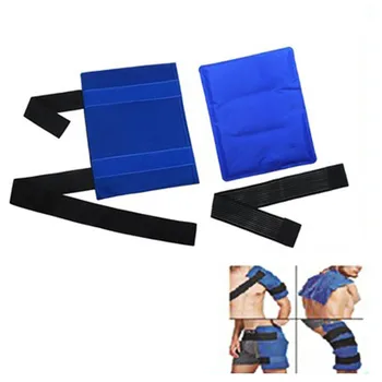 

New Flexible Gel Ice Pack Wrap with Elastic Straps Therapy for Muscle Pain Bruises Injuries XD88