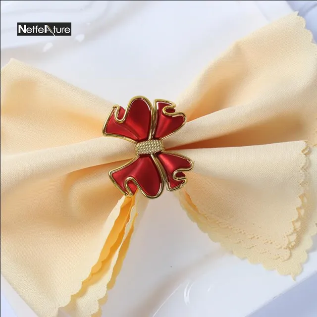 2pcs Lot Wedding Hotel Banquet Napkin Buckle Sample Room Table 2pcs Lot Wedding Hotel Banquet Napkin Buckle Sample Room Table Decoration Rings Serviette Holder