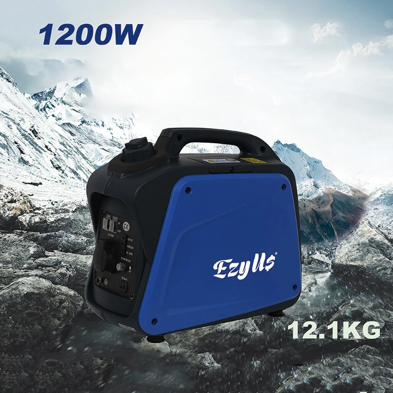 

220V Electric vehicle range extender Portable Silent Gasoline Power Inverter Generator 1000W Digital frequency conversion Y