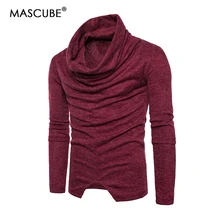 *#Best Price MASCUBE 2019 Autumn Pullover Slim Fit Thin Mens Knitted Sweaters Male Heap Collar Design Solid Color Brand Clothing Homme Tops *#Best Price MASCUBE 2019 Autumn Pullover Slim Fit Thin Mens Knitted Sweaters Male Heap Collar Design Solid Color Brand Clothing Homme Tops