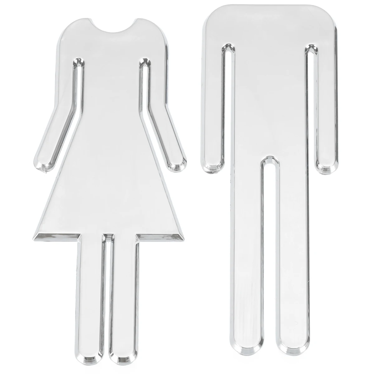 12cm Adhesive Women Mens Toilet Sign Diy Toilet Door Sticker 3d