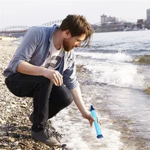 

Camping Hiking Emergency Life Survival Portable Purifier Water Filter Straw Gear Safety & Survival Z0607