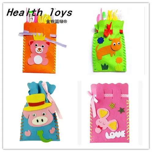 Children handmade bags EVA foam non woven puzzles DIY