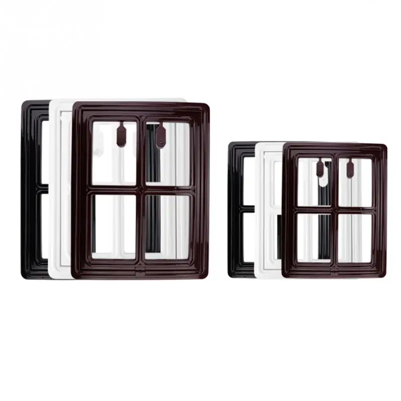 Automatic Magnet Lockable Pet Gate Plastic Doggy Pet Dog Cat Door