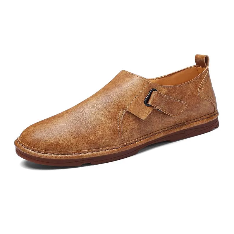 Мужские туфли-мокасины из натуральной кожи; кожаные кроссовки для вождения на плоской подошве; дизайнерская мужская обувь; лоферы на шнуровке; повседневная обувь; размеры 38-47 - Цвет: Коричневый