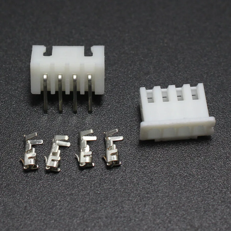 50 комплектов XH2.54 4P разъем 2 54 мм 4Pin XH заголовок с прямым углом + Корпус терминал для