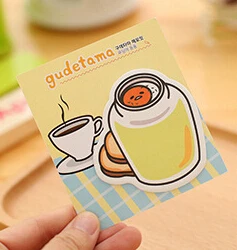 Новое поступление Gudetama Lazy Egg самоклеющиеся блокноты для заметок липкая закладка для заметок школьные офисные принадлежности - Цвет: As Photo