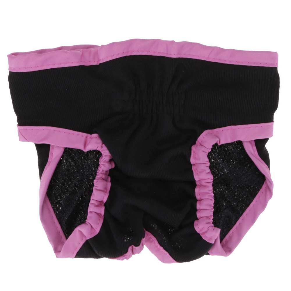 XL/L/M/S собачий санитарный штаны Knicker подгузник для щенков для менструации подгузник - Цвет: Черный