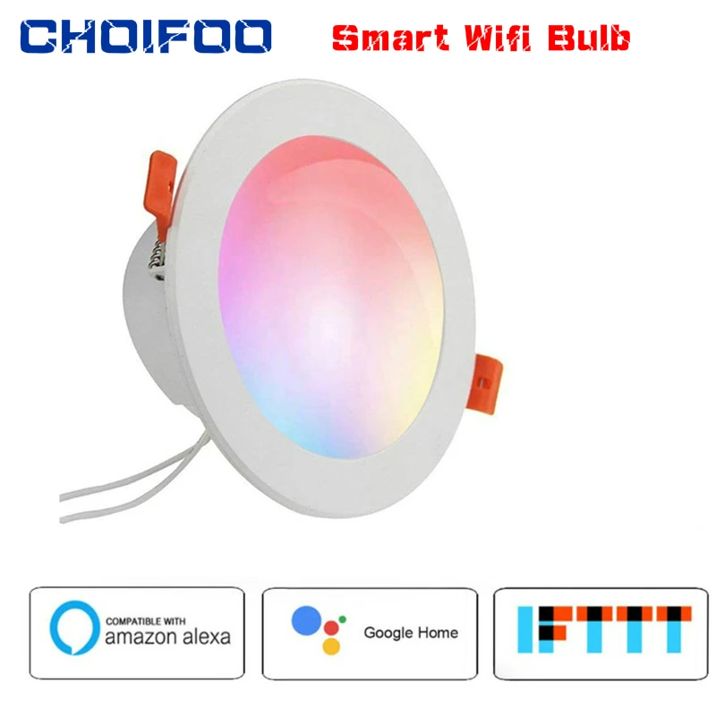 

Colorful WiFi Control Full Function Homekit LED Smart Down Light RGBW Round Recessed Spot Light with Google Home Assistant Alexa