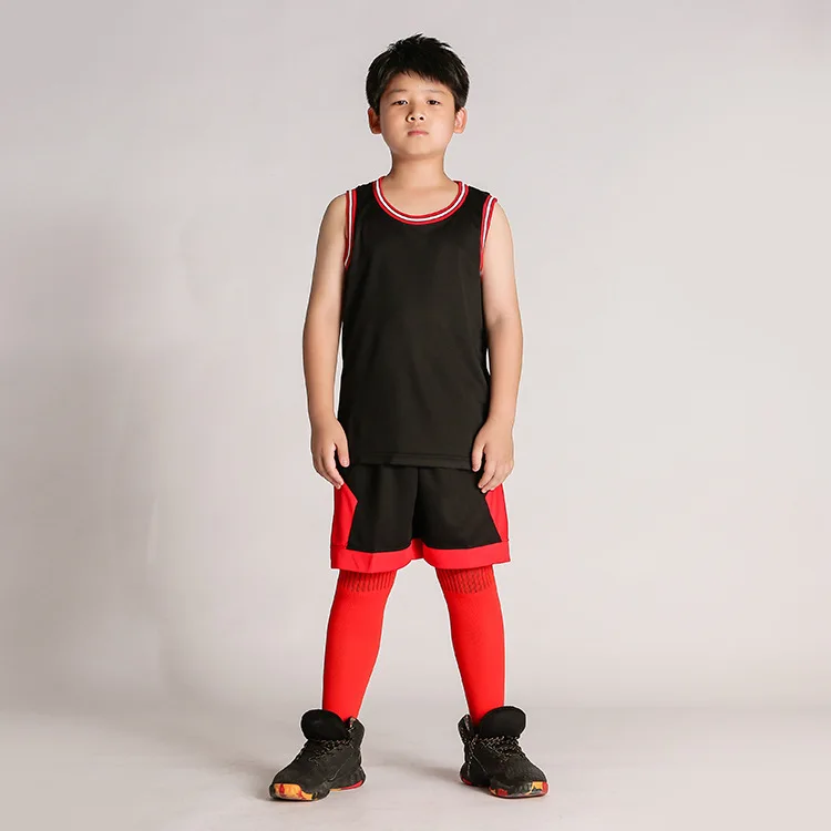 Crianças terno de basquete menino jerseys esportes