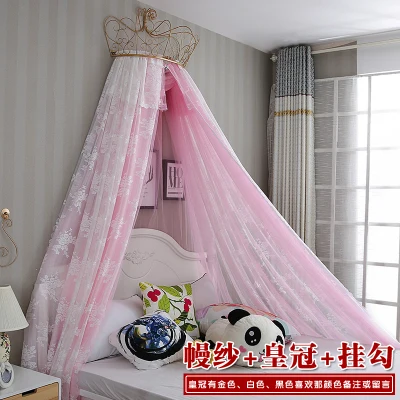 Curtain frame Crown princess mosquito net holder Mosquito net stand with insect - resistant gauze Curtain frame Crown princess mosquito net holder Mosquito net stand with insect - resistant gauze